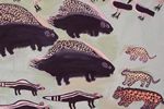 Detail of painting by the late Xare